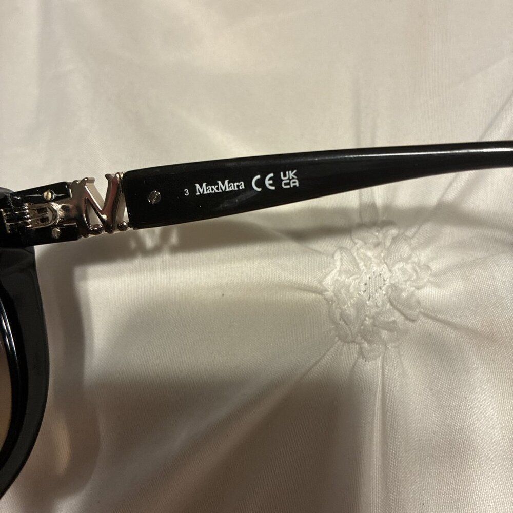 Max Mara Authentic Black Cat Eye Sunglasses - Picture 6 of 8